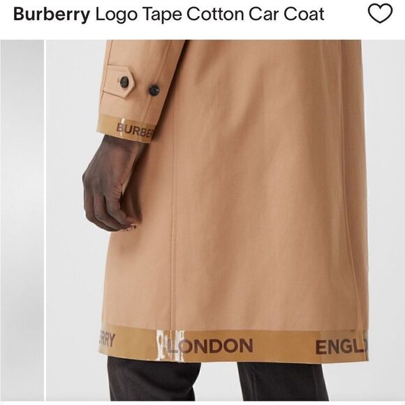 Burberry London Logo Tape Cotton Car Coat - Picture 15 of 16